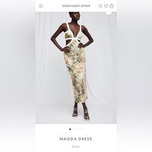 Significant Other Magda Cut-Out Midi Dress Size 12 US